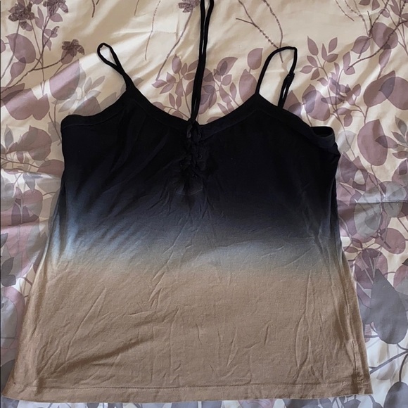 Beautiful Black to brown fade Tank top - Picture 2 of 4